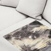 Homeroots 50 x 60 in. Naples Grey & Off-White Fur Throw 354558